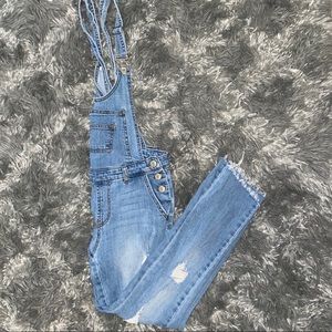 Medium Wash Overalls
